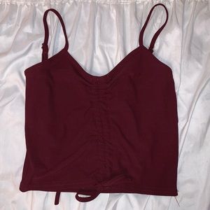 Zaful Maroon Crop Top